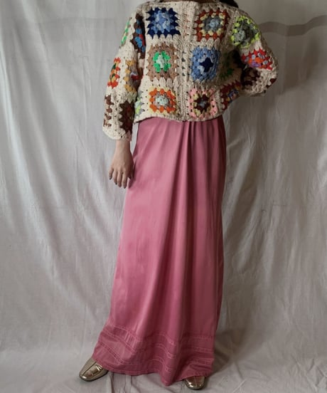 【RE;CIRCLE】 Short Sleeve Granny Knit Top② /210404-002