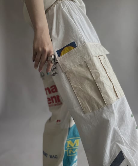 【RE;CIRCLE】RE Eco-Friendly Bag Rraw Cord Pants / 230427-013