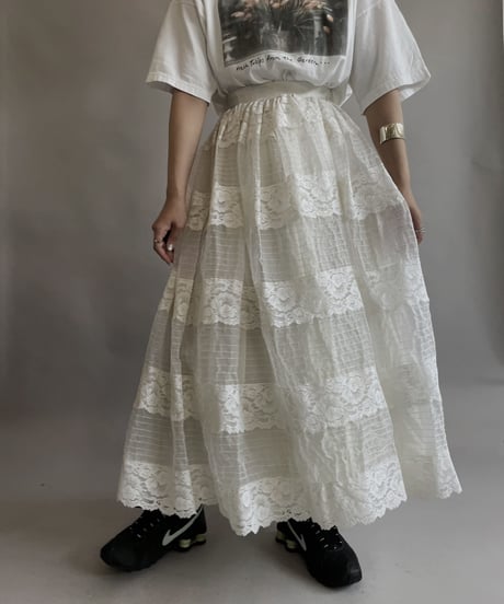 【USED】 Poly Long Skirt / 230603-016