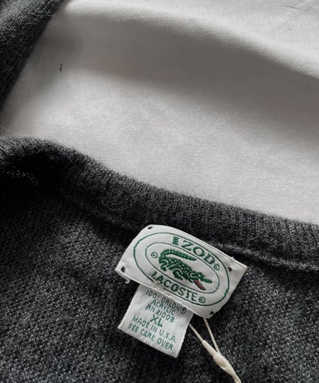【USED】   LACOSTE Knit Top⑨/211126-025