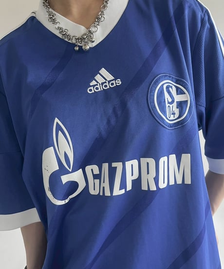 【USED】 adidas 12~13's Schalke 04 HUNTELAAR Soccer Shirt/ 250607-024