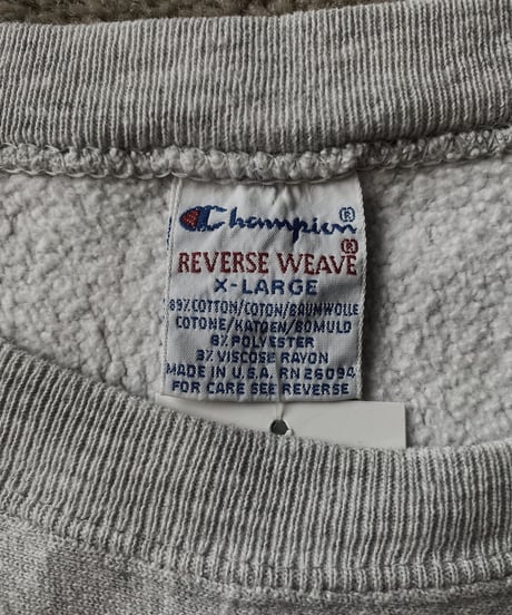 【USED】  90's Champion Reverse Weave Sweat STANFORD CYCLINE/211116-050