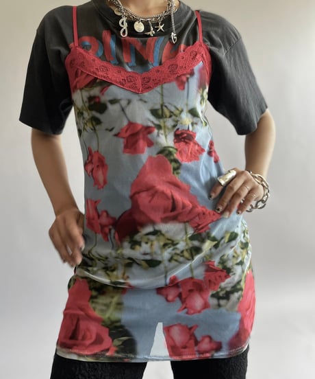 【USED】 Flower Patterned Camisole Top /240914-019