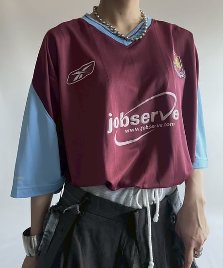 【USED】03~05's Reebok West Ham United FC Soccer Shirt / 250809-008