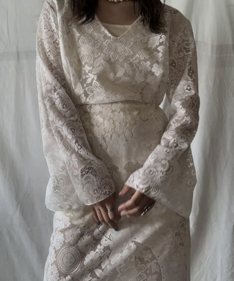 【RE;CIRCLE】 RE Lace Flare One-piece/210611-031