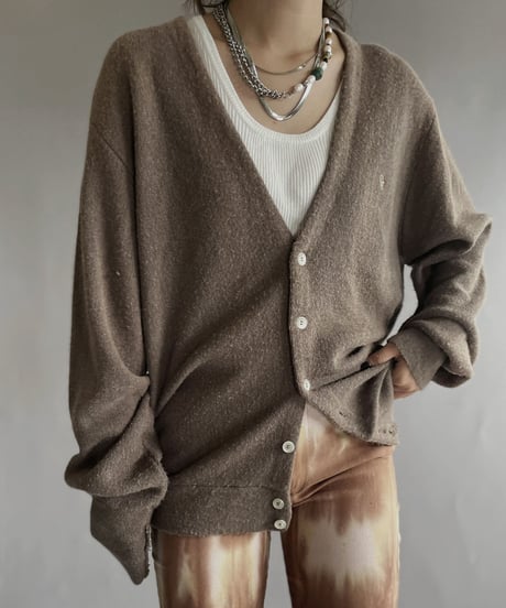 【USED】  Christian Dior Acrylic Knit Cardigan / 221008-017