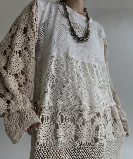 【RE;CIRCLE】 RE Crochet Lace One-piece / 220526-013