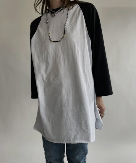 【USED】 Raglan T-shirt Black / 220618-001