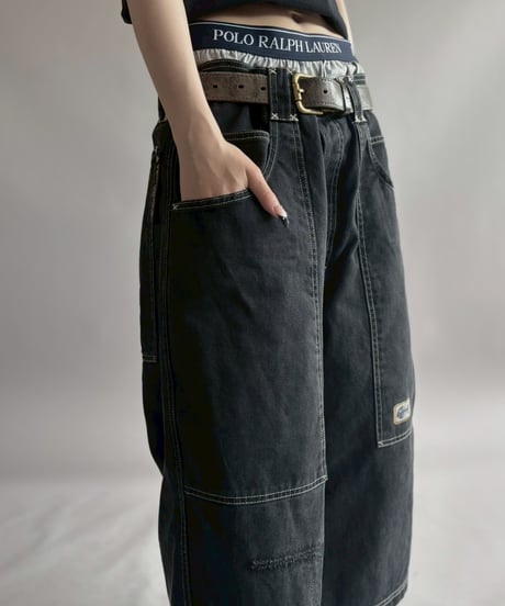 【USED】 Fishbone Denim Shorts /260418-040