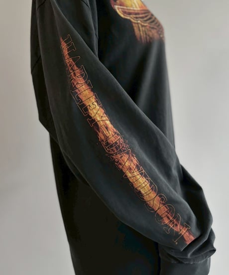 【USED】 HARLEY DAVIDSON Fire Pattern L/S T-Shirt / 260607-012