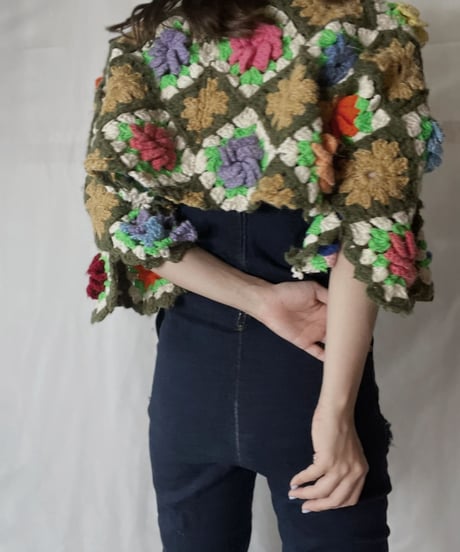 【RE;CIRCLE】 RE Granny Knit Top④/211014-004