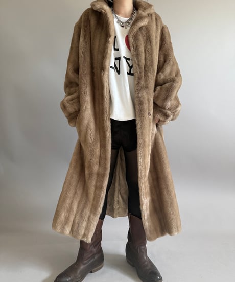 【USED】 Russel Taylor Signature Collection Fake Fur Coat/ 260104-023
