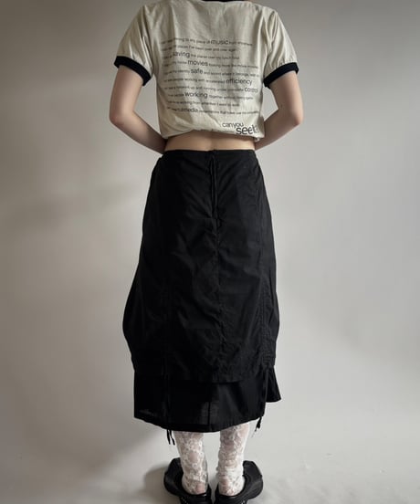 【USED】 Drawcord Design Skirt /250802-006