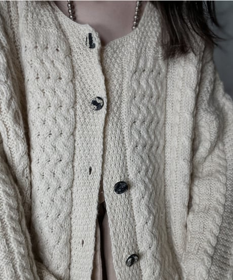 【USED】　Cable Knit Cardigan②/ 220120-048