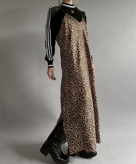 【USED】 Leopard Print Long Camisole One-Piece  /251115-020