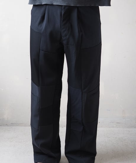 【RE;CIRCLE】 RE Patchwork One Tuck Suits Pants / 240325-011