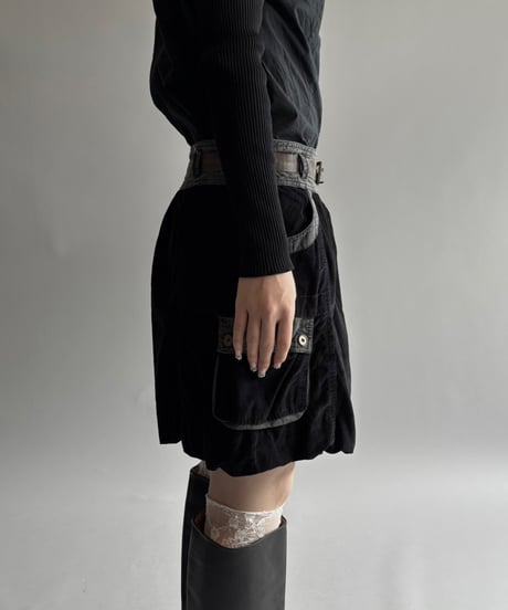 【USED】 Corduroy balloon mini Skirt / 250913-020