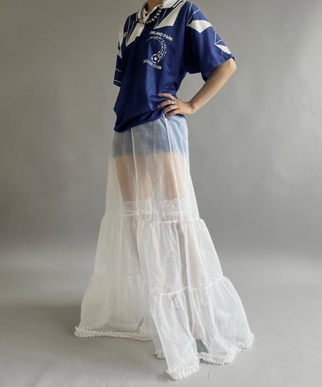 【USED 】Sheer Long Skirt + SOX / 240706-027