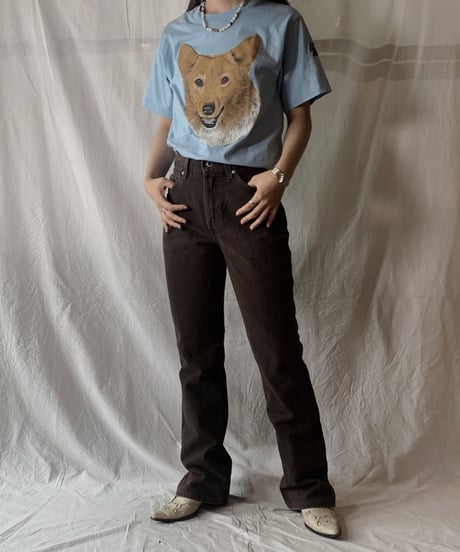 【USED】S/S T-shirt DOG③ /210604-007