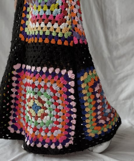 【RE;CIRCLE】 RE Granny Knit Long Skirt②/211014-013