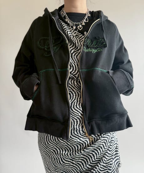 【USED】 Lame Zip Up Parka /250412-029