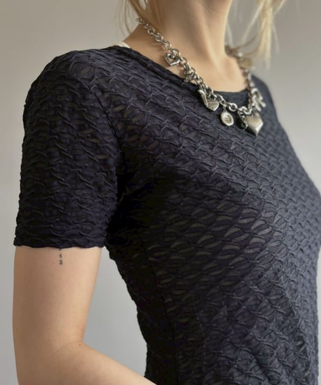 【USED】 Sheer Leotard Top / 260613-001