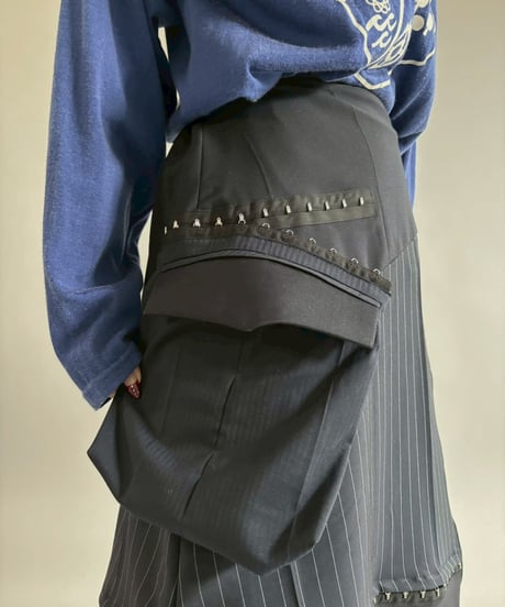 【RE;CIRCLE】 RE Suit Asymmetry Long Skirt / 260129-016
