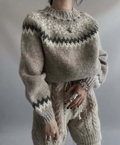 【USED】 Nordic Wool Knit Top/ 231026-001
