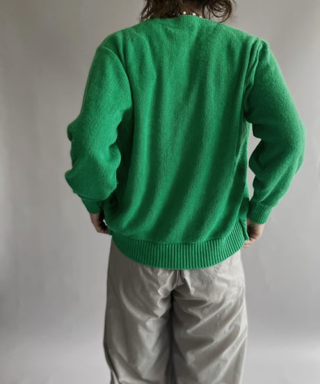 【USED】  Haymaker Lacoste Acrylic Knit Cardigan / 221008-023