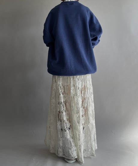 【USED】 Lace Patterned Lame Long One-Piece/241019-017