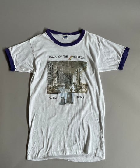 【USED】 Made in USA 80's Health Knit Ringer T-Shirt  /240629-029