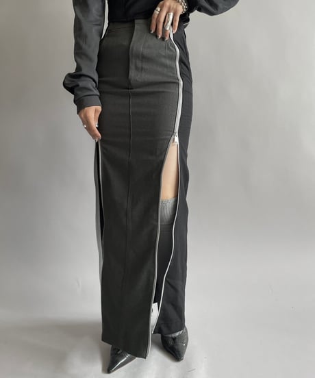 【RE;CIRCLE】 Re Front Zip Skirt/ 241003-006
