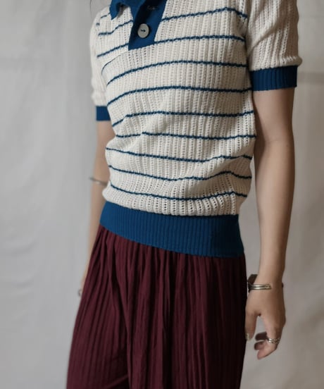 【USED】  Crochet S/S Top①/20210819-016