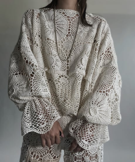 【RE;CIRCLE】 RE Crochet Top / 220623-011