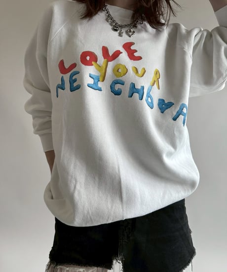 【USED】 END IS NEAR 90's Fruit of the Loom L/S Sweat Top /250329-025