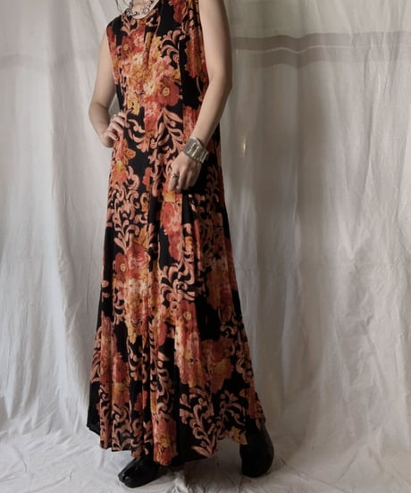 【USED】 Flower Patterned N/S One-piece/210714-036