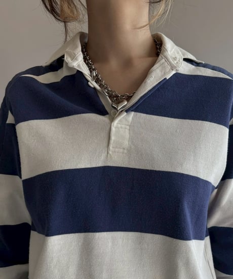 【USED】 DONMOOR Made in USA Rugby Shirt / 260228-003