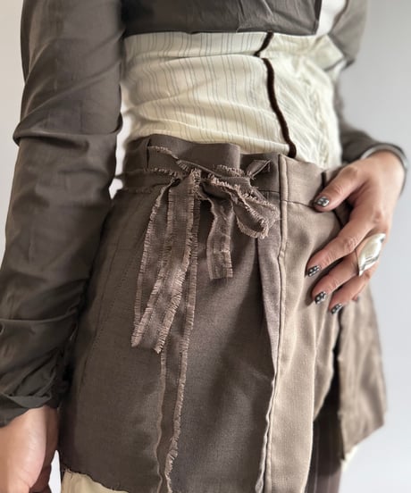 【RE;CIRCLE】 Re Suit Skirt / 250918-004