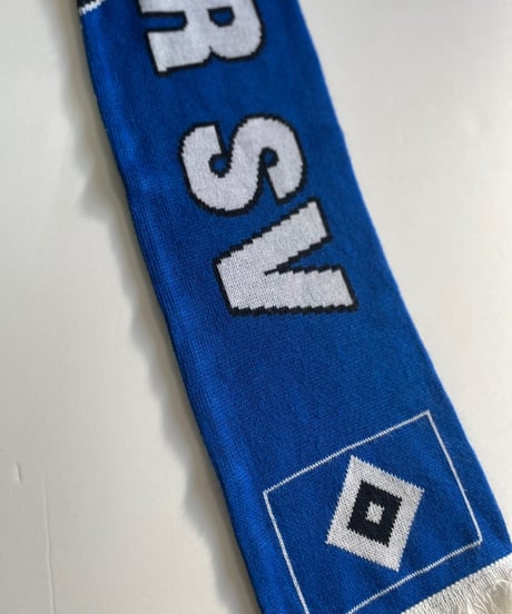 【USED】 Knit Soccer Muffler Blue × Black / 230206-012