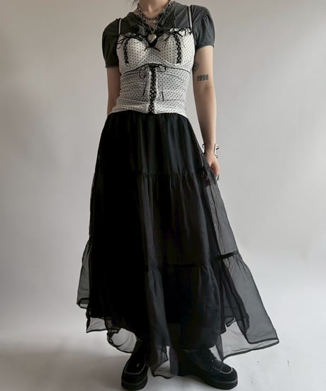 【USED】 Sheer Long Skirt / 250705-021