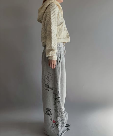 【RE;CIRCLE】 RE Aran Knit Double Zip-up Parka / Ivory / 251030-007