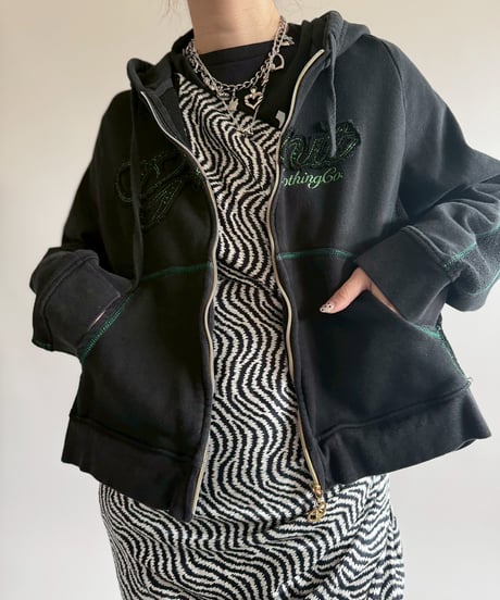 【USED】 Lame Zip Up Parka /250412-029
