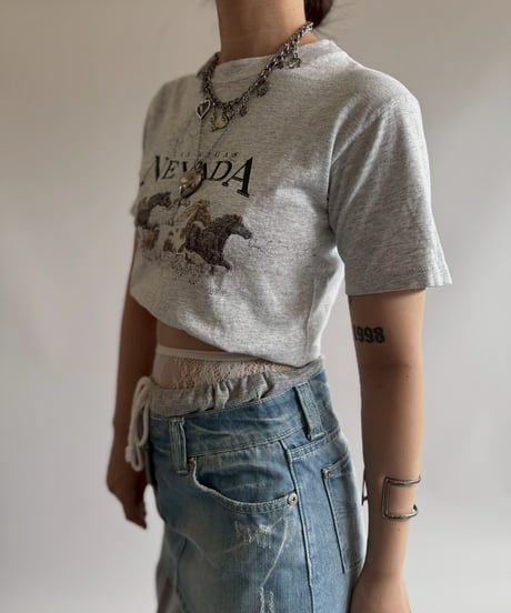 【USED】 Made in USA 90's Anvil Horse T-Shirt  / 250705-006