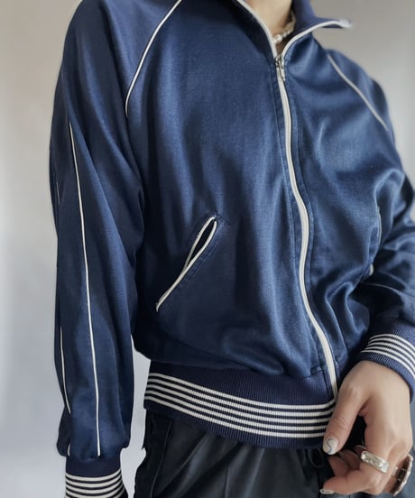 【USED】 Zip-up Top Navy / 230128-023