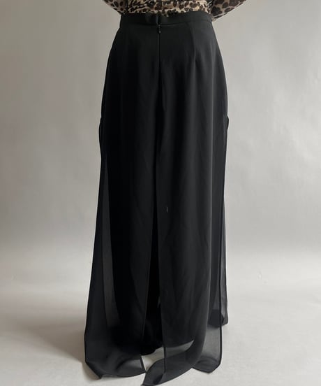 【USED 】Sheer Slit Wide Pants/ 240907-029