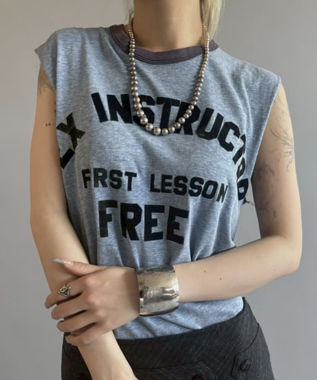 【USED】 Cut Off Sleeve T-Shirt / 260523-012