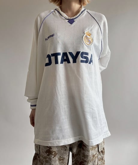 【USED】  Hummel 90's Real Madrid Soccer Shirt / 250607-018