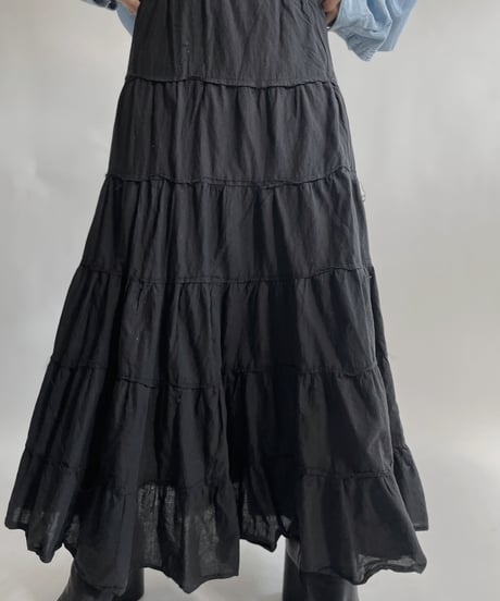 【USED】 Cotton Long Skirt / 220423-016