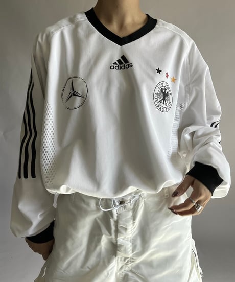 【USED】 adidas DEUTSCHER L/S Soccer Shirt Mercedes-Benz /241207-038