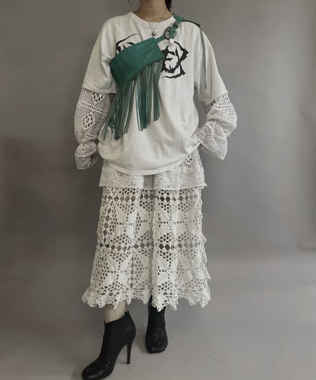 【USED】 Leather Fringe Belt / 230304-006
